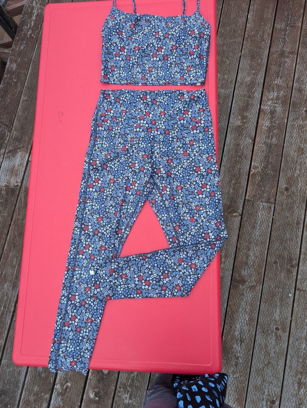 Summersalt Athleisure Yoga/Pilates 2-pc Set - Size 8 - Leggings + Longline Bra